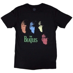 The Beatles - Colour Faces Uni Bl T-Shirt