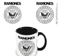 The Ramones  - Logo Black Coloured-Inner Mug