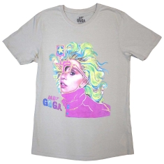 Lady Gaga - Colour Sketch Uni Natrl T-Shirt