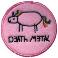 Death Metal - Patch Death Metal Unicorn Light Pin