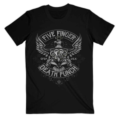 Five Finger Death Punsch - Howe Eagle Crest Uni Bl T-Shirt