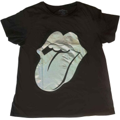 Rolling Stones - Bll Holo Foil Tongue Uni Bl T-Shirt