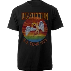 Led Zeppelin - Usa Tour 75 Uni Bl T-Shirt