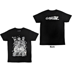 Gorillaz - George Spray Uni Bl T-Shirt