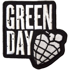 Green Day - Stacked Logo & Grenade Woven Patch