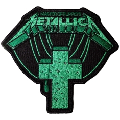 Metallica - Master Of Puppets Green Cross Woven Patch