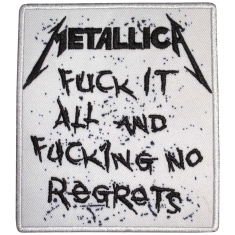 Metallica - No Regrets Woven Patch