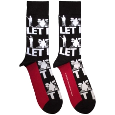 Beatles - Let It Be Silhouettes Repeat Uni Bl Socks