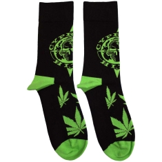 Cypress Hill - Logo & Leaves Uni Bl Socks