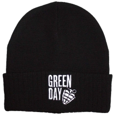 Green Day - Stacked Logo & Grenade Bl Beanie Hat