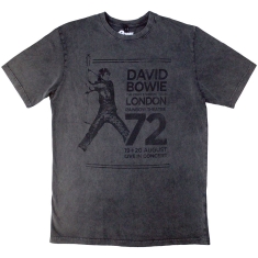 David Bowie - Rainbow Theatre Stone Wash Uni Char T-Shirt