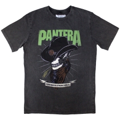 Pantera - Skeleton Cowboy Stone Wash Uni Char T-Shirt