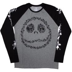 The Nightmare Before Christmas - Floral Jack Uni Grey/Bl Longsleeve