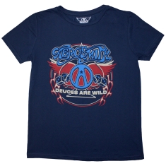 Aerosmith - Rainbow Spade Lady Denim T-Shirt