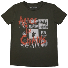 Alice In Chains - Albums Montage Lady Green T-Shirt