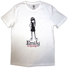 Emily The Strange - Emily Poses Uni Wht T-Shirt