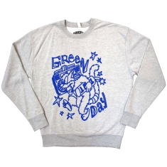 Green Day - Cat Blaster Uni Grey Sweatshirt