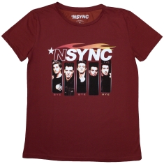 Nsync - Flame Logo Lady Red T-Shirt