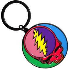 Grateful Dead - Multicoloured Steal Your Face Keychain