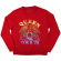Queen - Tour  75 Crest Uni Red Sweatshirt 